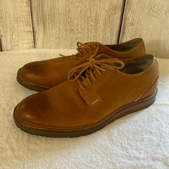 Men's Sperry Gold Cup Crepe Leather Oxford Tan, Size 8M